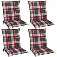 Beautissu 4er Set Niedriglehner Auflage Sunny RK Niederlehner 100x50x6cm