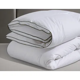 Fjödur Gänsedaunenbettdecke FJÖDUR "Franzisk, Bettdecken für Sommer oder Winter, Decke", weiß, B:155cm L:220cm, Bezug: 100% Baumwolle. Füllung: 100% Gänsedaunen, Bettdecken, Bettdecke 135x200, allergiker geeignet (für Hausstauballergiker)