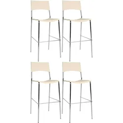 CLP 4er Set Barhocker Genua creme