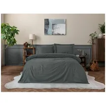 l'essentiel linge de maison Bettbezug Anthrazit 240 x 220 cm + 2 x 60 x 60 cm