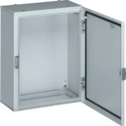 Hager FL116A Orion Schrank, Stahlblech Schutzklasse I, 600x600x250mm.Leergehäuse aus Stahlblech, für Montageplatte, geeignet für die Herstellung