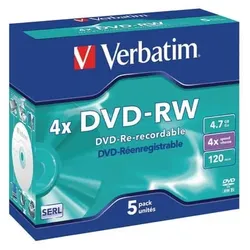 Verbatim DVD-RW 5erPack 4.7GB/120M