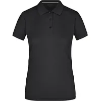 James & Nicholson Damen Poloshirt High Performance Funktionspolo schwarz,