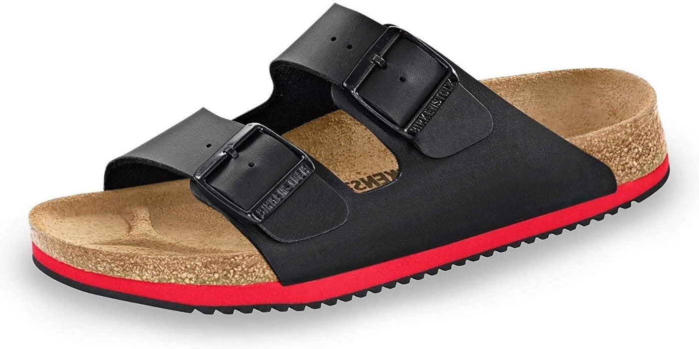 Preisvergleich Produktbild Birkenstock Arizona Pantolette mit Superlaufsohle schwarz 42 EU