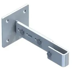 Wandhalter, Abst. 275-375mm Stahl verzinkt - natur