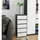 akord furniture factory Kommode AKORD CL5 40 x 92 x 35 cm Graphitgrau / Weiß
