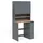 Vicco Waschmaschinenschrank Viktor 93,6 x 88,2 cm Anthrazit/Goldkraft Eiche