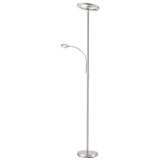 JUST LIGHT Stehlampe »Ls-ROCCO«, 2 flammig-flammig, silberfarben