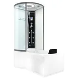 AcquaVapore Kombination Badewanne Dusche K55-R01 Duschtempel 100x170 cm