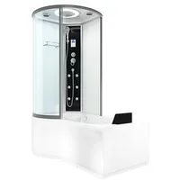 AcquaVapore Kombination Badewanne Dusche K55-R01 Duschtempel 100x170 cm