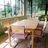 Oviala - Rechteckiger Esstisch aus MDF mit Eichenfurnier, 200 cm