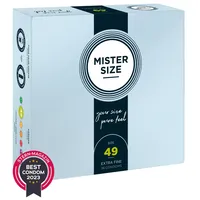 MISTER SIZE 49 mm“, transparent, hauchdünn, feucht, transparent