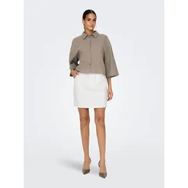 Jdy Hemdbluse JDYTHEIS LIFE 3/4 CROP SHIRT WVN NOOS Grau XS