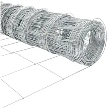 vidaXL Wildzaun 50 x 150 cm Silber/Stahl