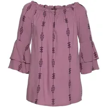 LASCANA Carmenbluse mehrfarbig 36