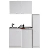 Respekta Levin Glaskeramik-Kochfeld links weiß