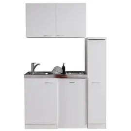 Respekta Levin Glaskeramik-Kochfeld links weiß