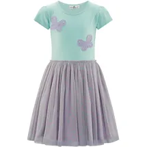 happy girls Sommerkleid HAPPY GIRLS "Mädchenkleid", Mädchen, Gr. 98, EURO-Größen, lila (ice blau), Stoff, 100% Polyester, normal, Kleider Sommerkleid