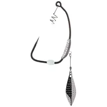 BKK Raubfischhaken mit Spinnerblatt für Gummifische Titan Diver Hooks, Größe:5/0