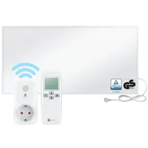 bringer-germany Bringer® Infrarotheizung - 1200 (BRIH1200) / BRTS: Smart Thermostat und Fernbedienung / Weiß
