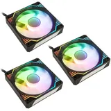 Kolink Umbra X 120mm ARGB High Performance PWM Fan Triple Pack - Black