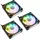 Kolink Umbra X 120mm ARGB High Performance PWM Fan Triple Pack - Black