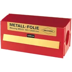 HOLEX Folienband 150 × 2500 mm Werkstoff 0,2 mm Messing