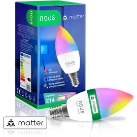 Nous P4 - Smart Light Lampe, E14, 5 W, RGB, WLAN