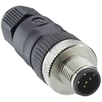 Lutronic 1250 04 T9CR Sensor-/Aktor-Steckverbinder, unkonfektioniert M12 Stecker, gerade