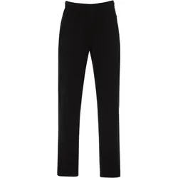 Jerseyhose TRIGEMA "TRIGEMA Fleece Freizeithose", Damen, Gr. XXL, US-Größen, schwarz, 100% Polyester, casual, Hosen