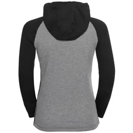 Odlo Active Warm Eco Kapuzenpullover - Black / Steel Grey Melange - 8 Jahre