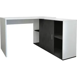 FMD Eckschreibtisch Valley Weiß