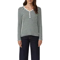 s.Oliver RIPP-Langarmshirt mit Knopfleiste im Slim Fit - 46