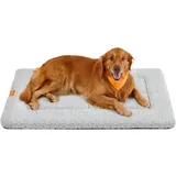 Feandrea Hundedecke, Haustier Decke, für Hunde, Katzen, 120 x 75 cm, XXL, maschinenwaschbar, trocknergeeignet, rutschfest, hellgrau PPB021G01