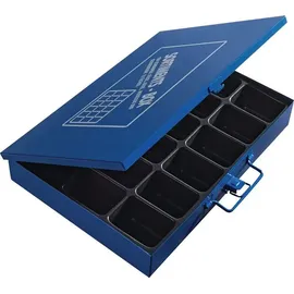 intertech handel-und vertriebs gmbh Sortimentskasten Stahlblech B330xT240xH50mm blau 18 Fächer