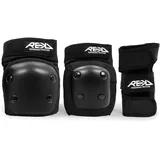 Rekd Protection Junior Heavy Duty Triple Pad Set - Black - L