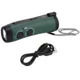 LED Taschenlampe Multifunktions-Handkurbel LED Camping Notfall Taschenlampe Radio Taschenlampe Telefon Ladegerät für Outdoor-Sportarten Bergsteigen und Camping