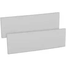kwmobile 2X Auto Türkantenschutz Wandschutz - 40x12x1,5cm - Autotür Schutz Garage Set selbstklebend - Garagenwand Türkantenschoner in Dunkelgrau