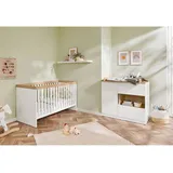Pinolino Pinolino, Komplett-Babyzimmer, Kinderzimmer-Set „Linje” breit, 2-tlg. (Wickelkommode)