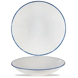 Churchill 4 x Coupe Buffet Schale tief 38,5cm STONECAST HINTS indigo