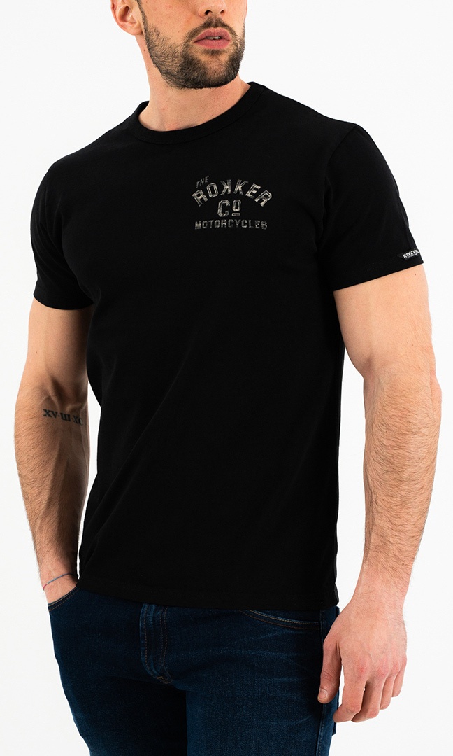 Rokker Motorcycles & Co. T-shirt, zwart, 3XL