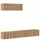 vidaXL 3-tlg. TV-Schrank-Set Wandmontage 3440 x 980 x 30 cm Braun Holzwerkstoff