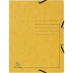 Exacompta 55409E, Zeichenmappe, A4, Pressspan, Gelb, Porträt, 250 Blätter