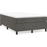 vidaXL Bettgestell ohne Matratze Dunkelgrau 120x200 cm Samt