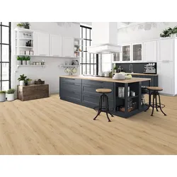 Designboden "Grand Solid" Rigid SPC, 6x240x1524mm, Eiche Floral, inkl. 1,0mm Kork-Trittschall, 2,19 m2 / VE