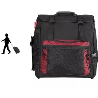 CNB Akkordeon Trolley-Bag für 96 Bässe – gepolsterte Transporttasche mit Rollen & Trolleygriff – leicht, stabil & wasserabweisend – idealer Schutz für Akkordeon beim Reisen, Proben & Auftritten