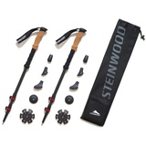 Steinwood Premium Carbon Wanderstöcke verstellbar mit Teleskop, extra leicht