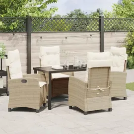 vidaXL Garten Essgruppe 5-tlg. Beige