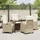 vidaXL Garten Essgruppe 5-tlg. Beige