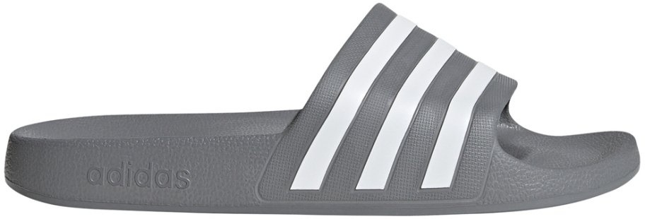 Adidas Unisex Adilette Aqua, 8 - Grey Three / Feather White / Grey Three